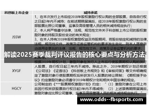 解读2025赛季裁判评议报告的核心要点与分析方法